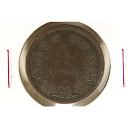 1860-A AUSTRIA 4 KREUZER