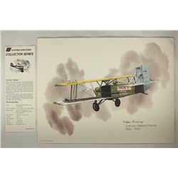 8 1/2'' X 11'' FRAMEABLE COLOR AIRLINE PRINT