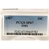 Image 3 : 1967 SMS ROOSEVELT DIME PCGS SP67