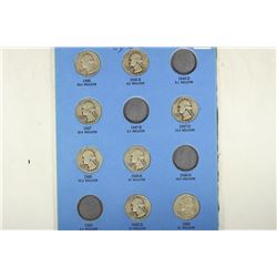 8 ASSORTED 1946-1950 WASHINGTON SILVER QUARTERS