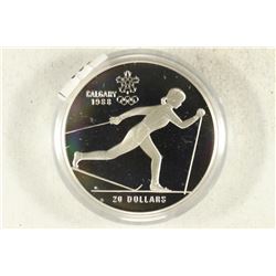 1986 CANADA SILVER PROOF $20 1988 CALGARY CROSS