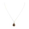 Image 2 : 2.36 ctw Opal and Diamond Pendant With Chain - 14KT Yellow Gold