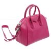 Image 1 : Givenchy Pink Grained Leather Mini Antigona Satchel Shoulder Bag