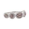 Image 1 : 0.61 ctw Diamond Ring - 18KT White Gold