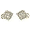 Image 1 : Barry Kieselstein Cord Platinum 0.50 ctw E VVS Diamond Pyramid Clip On Earrings