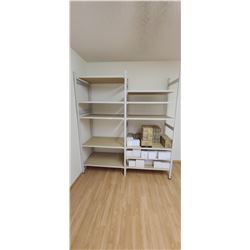 2' X 6' X 7' SHELVING UNIT COMES WITH 11 SHELVES REALLY GOOD CONDITION