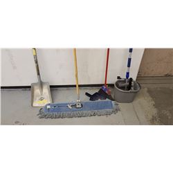 SNOW SHOVEL, BROOM, FLOOR SWEEPER, BUCKET, SQUEEGIE