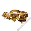 Image 4 : Victorian 12kt Rose & Green Gold Natural Seed Pearl Flower Brooch