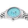 Image 7 : Rolex Mens Stainless Steel Blue Diamond 36MM Oyster Perpetaul Datejust
