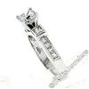 Image 5 : Estate 18kt White Gold 1.42 ctw GIA Certified Radiant Diamond Engagement Ring