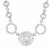 Image 1 : 14k White Gold 1.50CTW Diamond Necklace, (SI2-I1/H-I)