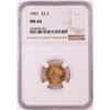 Image 1 : 1901 $2.5 Liberty Head Quarter Eagle Gold Coin NGC MS64