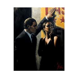 Fabian Perez, "El Verso" Hand Textured Limited Edition Giclee on Board. Hand Sig