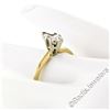Image 7 : 18kt Yellow and White Gold 0.38 ctw Marquise Cut Diamond Solitaire Engagement Ri