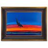 Image 1 : Wyland, "Dolphin Rising" Hand Signed Original Painting on Board with Certificate