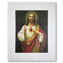 Steve Kaufman (1960-2010), "Jesus Peace State One" Hand Signed and Numbered Limi