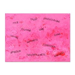 Tom Pergola, "Words" Original Acrylic Painting on Gallery Wrapped Canvas, Hand S