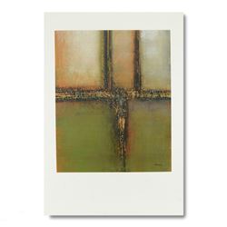 Joel David Holsinger, "Horizon Metro Lights I" Original Mixed Media Painting, Ha