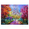 Image 1 : Yana Rafael, "A Day in Barcelona" Hand Signed Original Painting on Canvas with C
