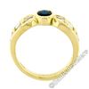 Image 6 : Trevi 18kt Yellow Gold 1.90 ctw Oval Sapphire & Baguette Diamond Ring