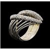 Image 4 : 14KT White Gold 0.50 ctw Diamond Ring