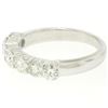 Image 2 : NEW 14K White Gold 1.25 ctw Prong Large Round Brilliant Diamond Wedding Band Rin