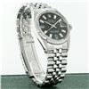 Image 7 : Rolex Mens Stainless Steel 36mm Black Diamond Dial Datejust Wristwatch With Role