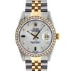 Image 1 : Rolex Mens 2 Tone Mother Of Pearl Diamond Oyster Perpetual Datejust 36MM