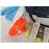 Image 7 : Beach Lot:  Fins, Snorkels, Masks, Lotions, Towels, Cooler Bag, etc