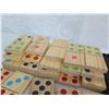 Image 3 : Matty's Toy Shop Large Wooden Dominos Game with Carrying Case