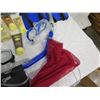Image 5 : Beach Lot: Picker Tool, Skimboard, Snorkel, Fins, Goggles,, Lotions, Red Bag, etc