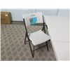 Image 2 : Plastic Folding Table & Lifetime Chair w/ Metal Legs