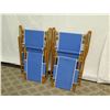Image 8 : Qty 2 Folding Beach Lounge Chairs w/ Blue Canvas