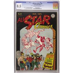 All Star Comics #30 (DC, 1946) CGC VF+ 8.5 Off-white to
