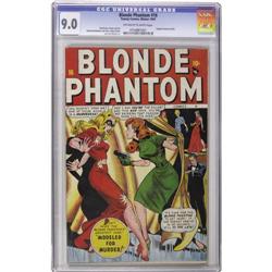 Blonde Phantom #16 (Timely, 1947) CGC VF/NM 9.0