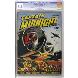 Captain Midnight #17 ("D" Copy) CGC 7.5