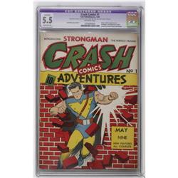 Crash Comics #1 (Tem Publishing Co., 1940) CGC Apparent