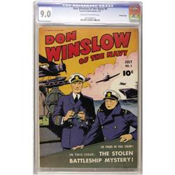 Don Winslow of the Navy #5 Crowley Copy pedigree (Fawce