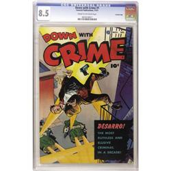 Down with Crime #1 Crowley Copy pedigree (Fawcett, 1951