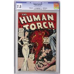 The Human Torch #30 (Timely, 1948) CGC VF- 7.5