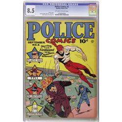 Police Comics #2 (Quality, 1941) CGC VF+ 8.5 Off-white