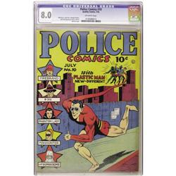 Police Comics #10 (Quality, 1942) CGC VF 8.0 Off-white