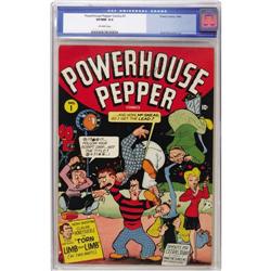 Powerhouse Pepper Comics #1 (Timely, 1943) CGC
