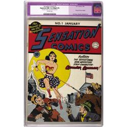 Sensation Comics #1 (DC, 1942) CGC Apparent NM 9.4 Slig