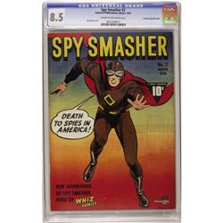Spy Smasher #2 Crowley Copy/File Copy CGC 8.5