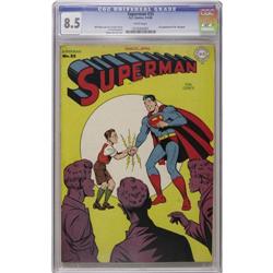 Superman #33 (DC, 1945) CGC VF+ 8.5 White pages. No cop