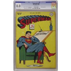 Superman #41 (DC, 1946) CGC VF 8.0 Off-white pages. The