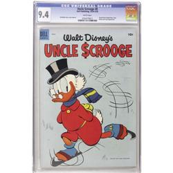 Uncle Scrooge #8 (Dell, 1954) CGC NM 9.4 White pages. T