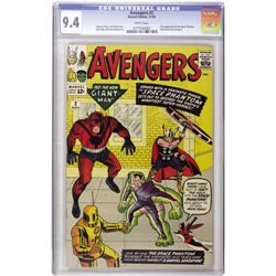 The Avengers #2 (Marvel, 1963) CGC NM 9.4 White