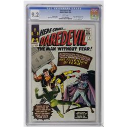 Daredevil #6 (Marvel, 1965) CGC NM- 9.2 White pages. Th